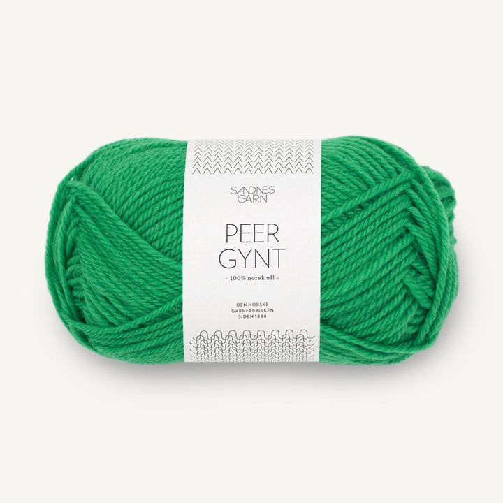 Peer Gynt garn fra Sandnes Garn Jelly bean green