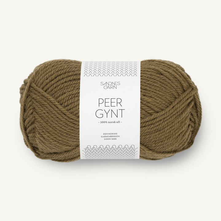 Peer Gynt garn fra Sandnes Garn Dark olive