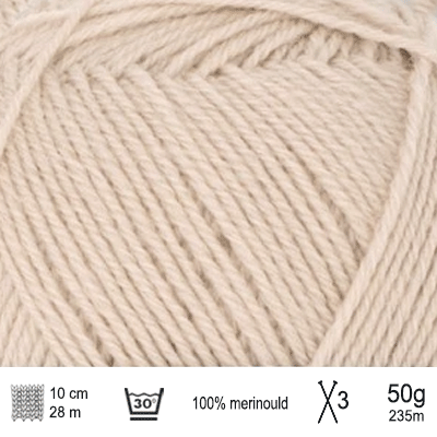 Sunday garn fra Sandnes Garn beige