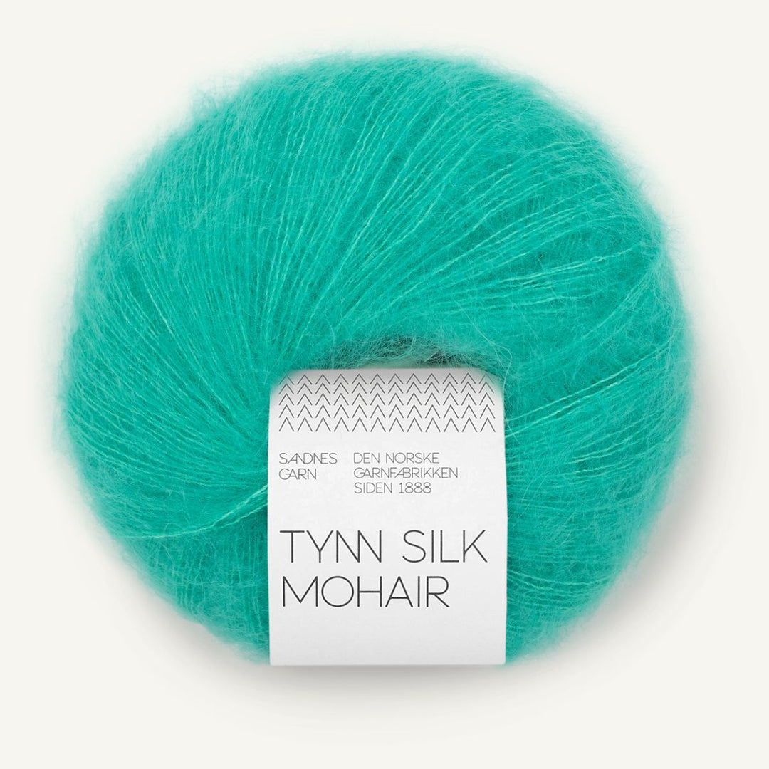 Tynd Silk Mohair garn fra Sandnes Garn Spectra green