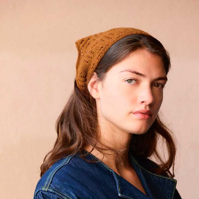 Strikkekit 2508-4 Agnes Head Scarf i Cashmere garn fra Sandnes