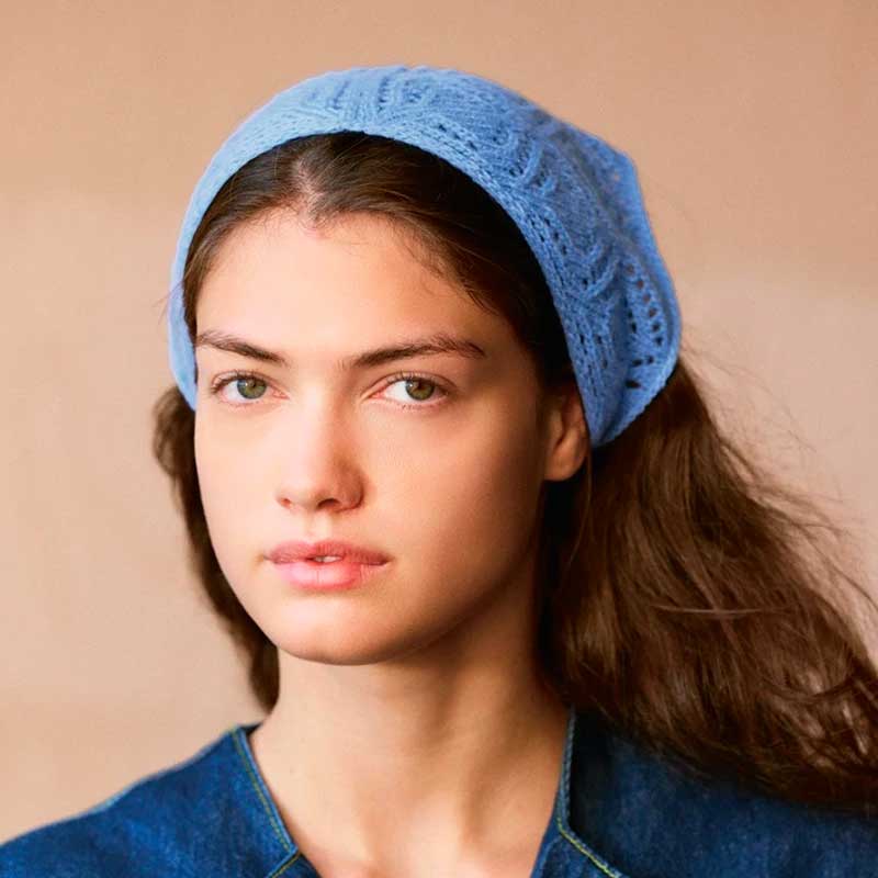 Strikkekit 2508-4 Agnes Head Scarf i Cashmere garn fra Sandnes