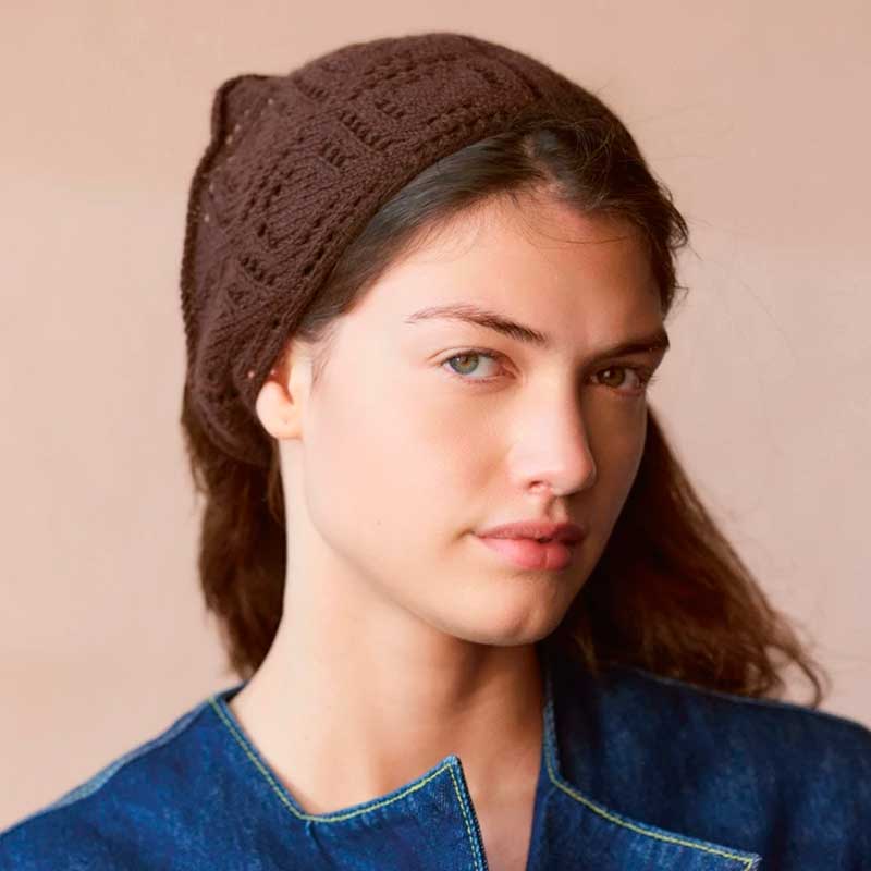 Strikkekit 2508-4 Agnes Head Scarf i Cashmere garn fra Sandnes