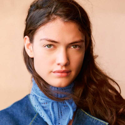 Strikkekit 2508-4 Agnes Head Scarf i Cashmere garn fra Sandnes