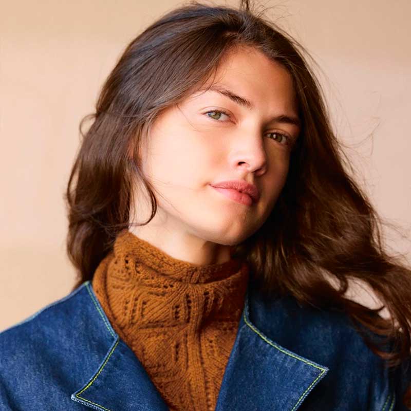 Strikkekit 2508-4 Agnes Head Scarf i Cashmere garn fra Sandnes