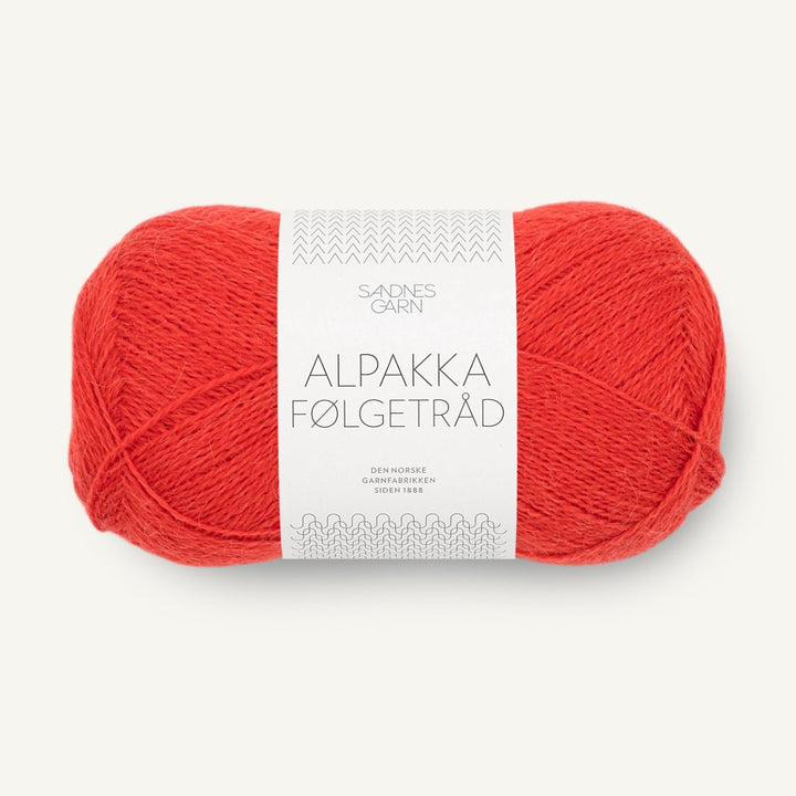 Alpakka Følgetråd fra Sandnes Garn Scarlet Red
