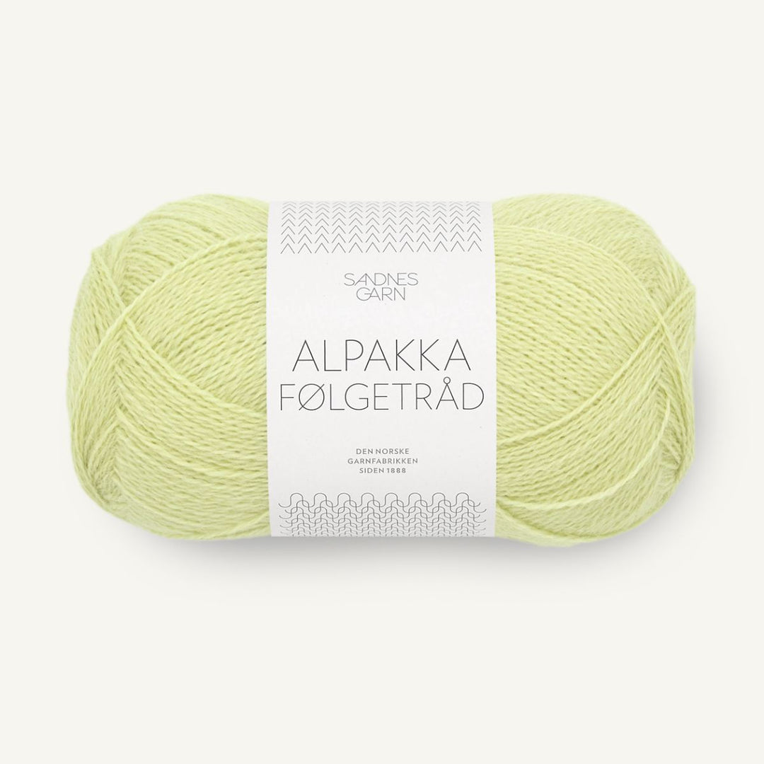 Alpakka Følgetråd fra Sandnes Garn Lime punch