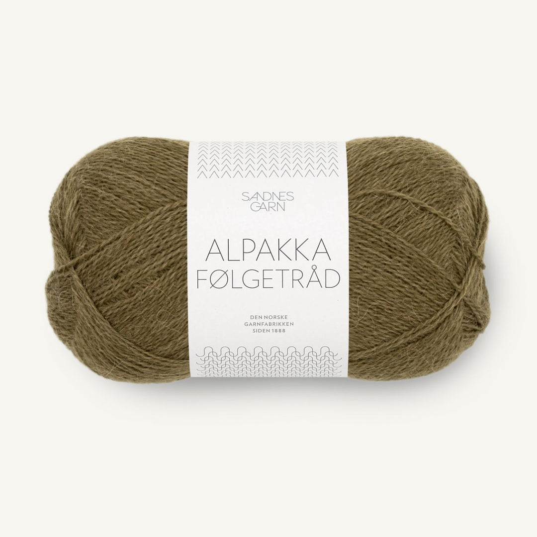 Alpakka Følgetråd fra Sandnes Garn Dark olive