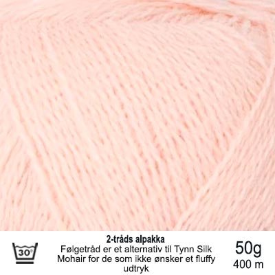 Alpakka Følgetråd fra Sandnes garn farve 3509 Ballet Tutu