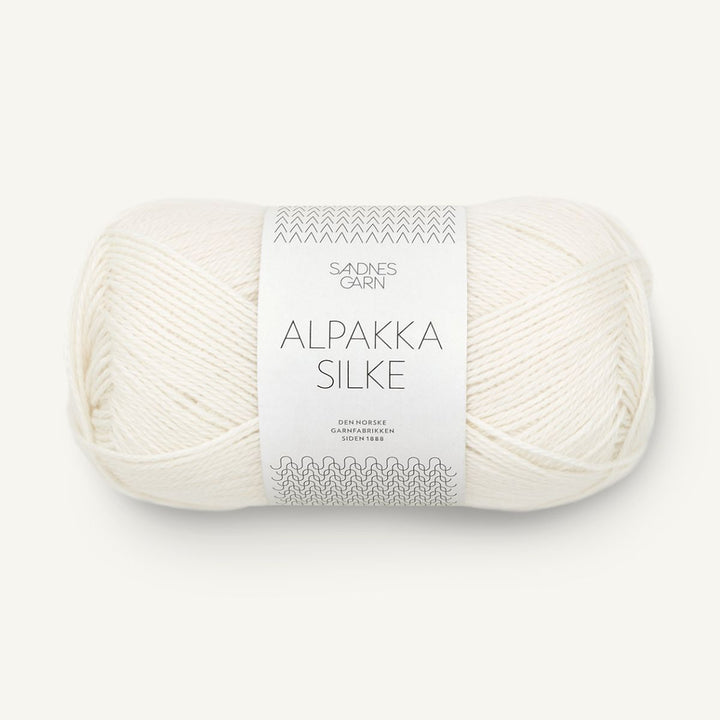 Alpakka Silk garn fra Sandnes Garn Hvid