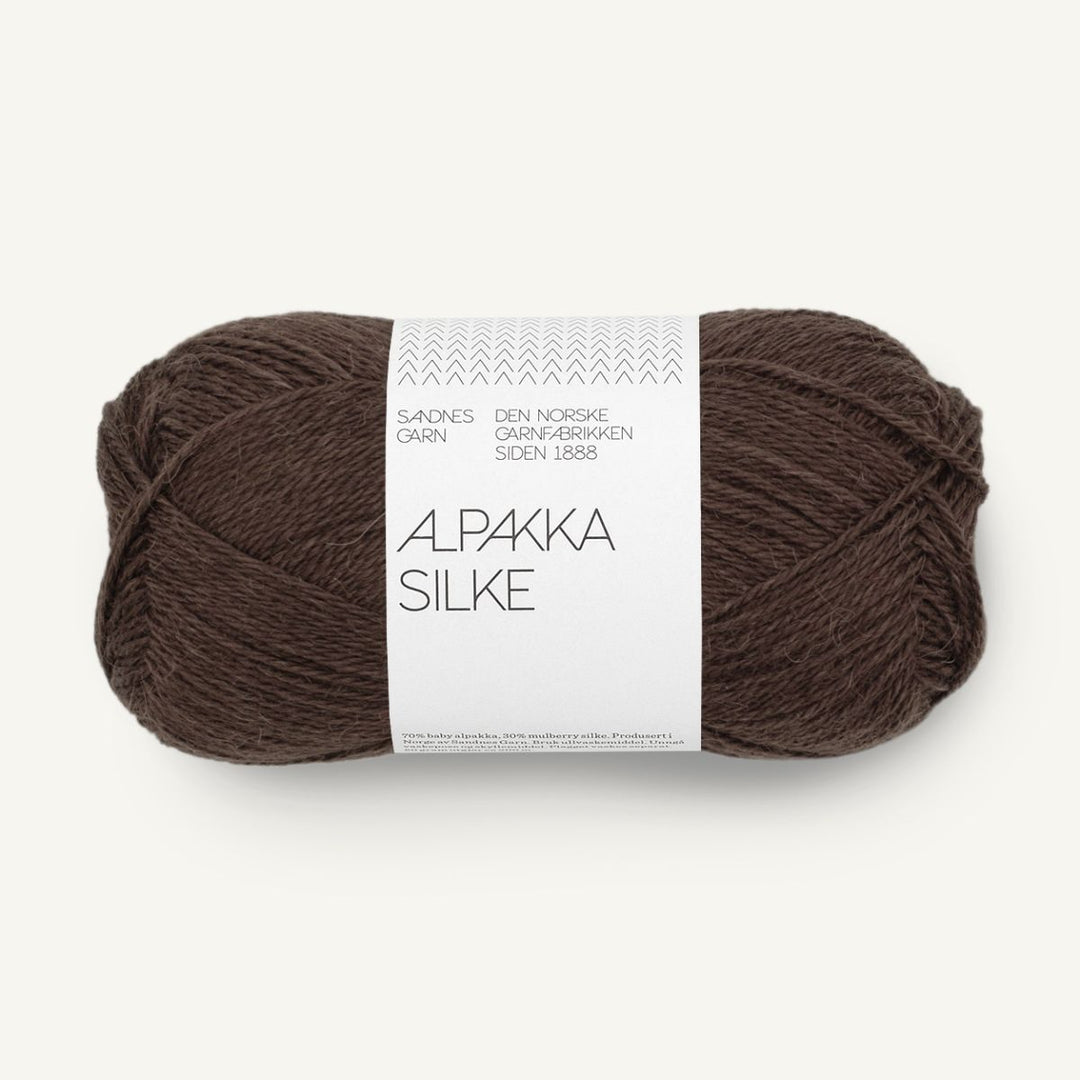 Alpakka Silk garn fra Sandnes Garn Chocolate plum