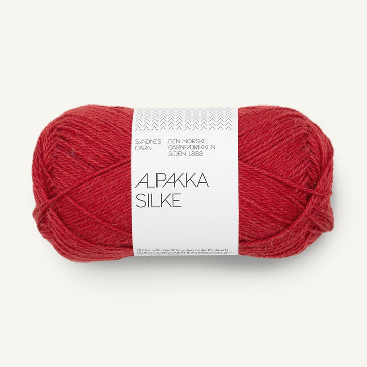 Alpakka Silk garn fra Sandnes Garn Heritage Red