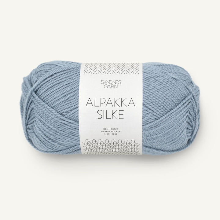 Alpakka Silk garn fra Sandnes Garn Støvet blå