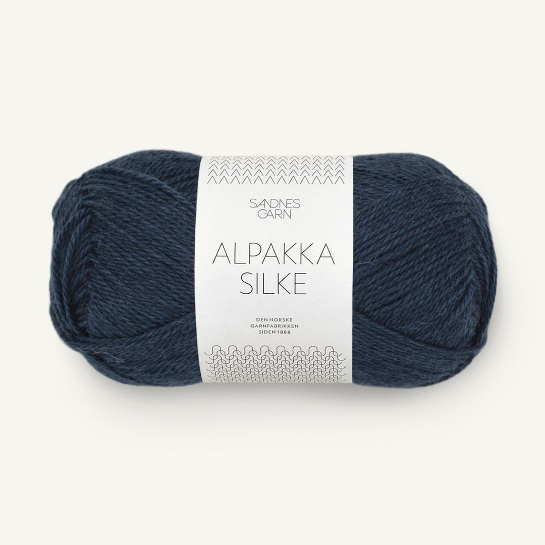 Alpakka Silk garn fra Sandnes Garn Mørk gråblå