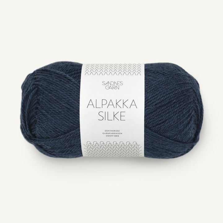 Alpakka Silk garn fra Sandnes Garn Mørk gråblå