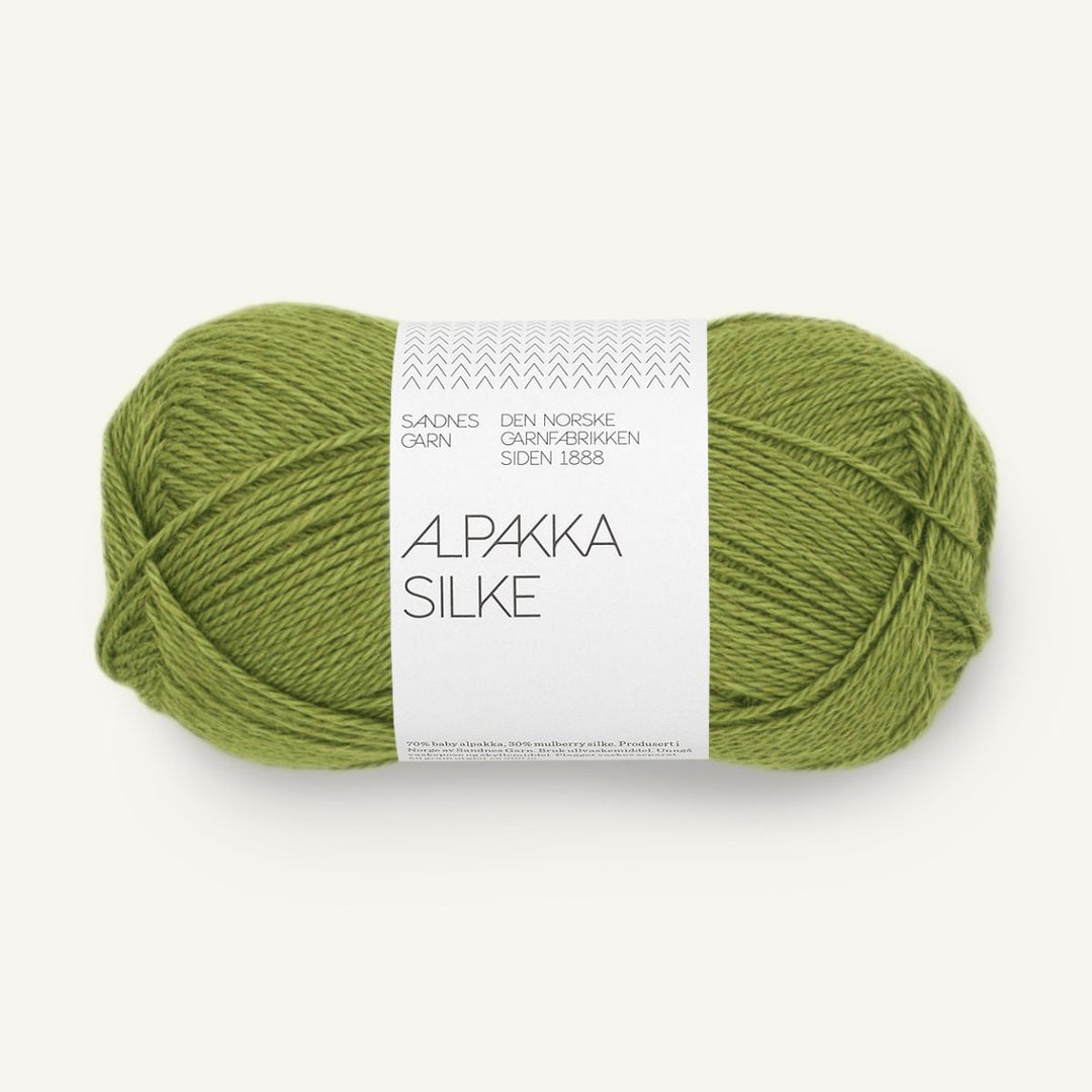 Alpakka Silk garn fra Sandnes Garn Matcha