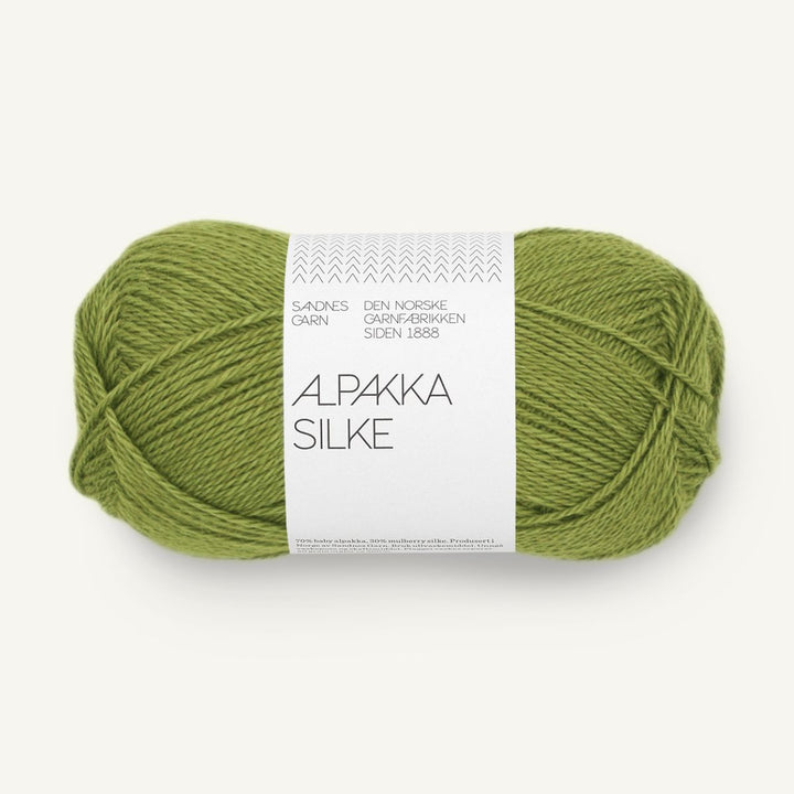 Alpakka Silk garn fra Sandnes Garn Matcha
