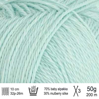 Alpakka Silk garn fra Sandnes Garn Fair Aqua