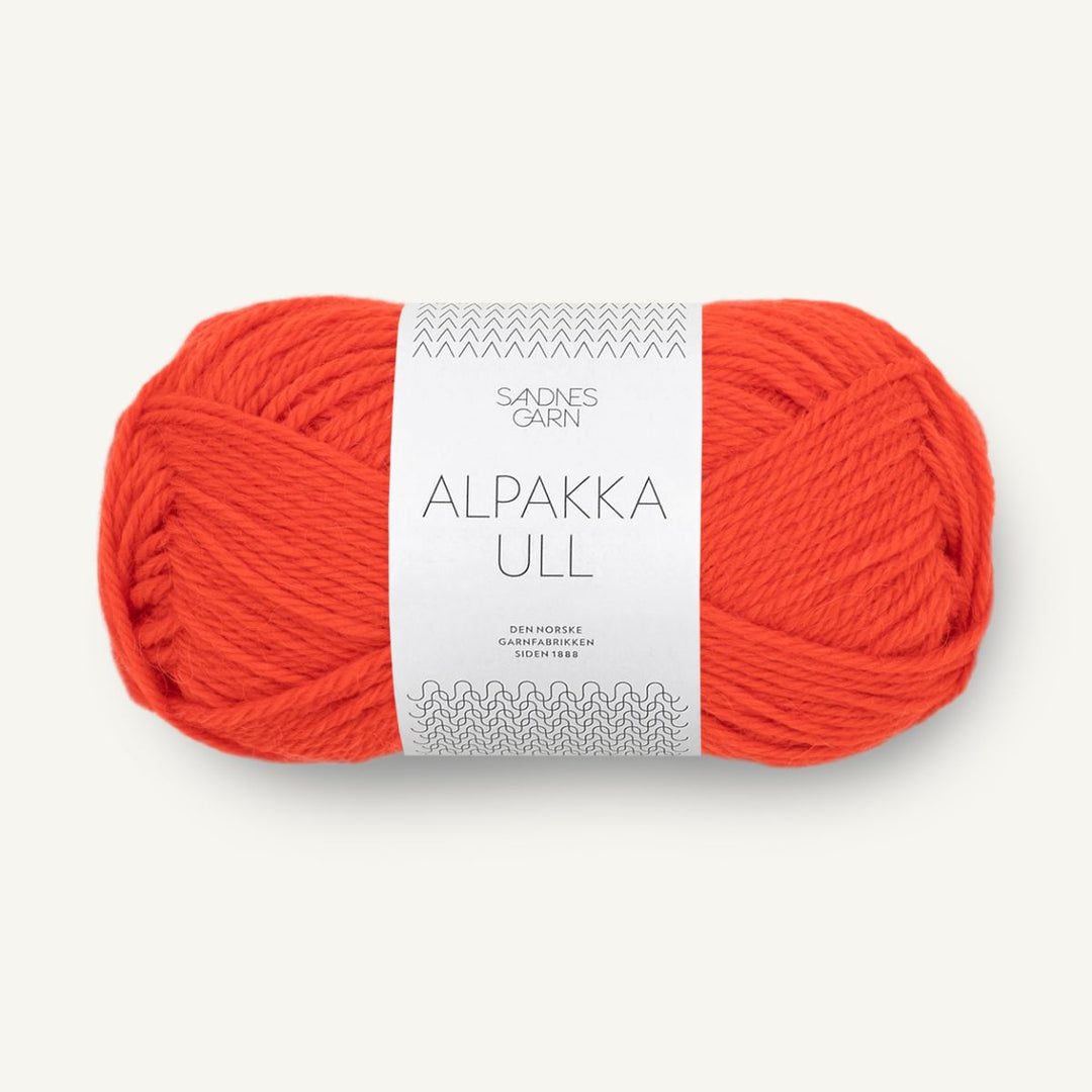 Alpakka uld garn fra Sandnes Garn Krydret orange