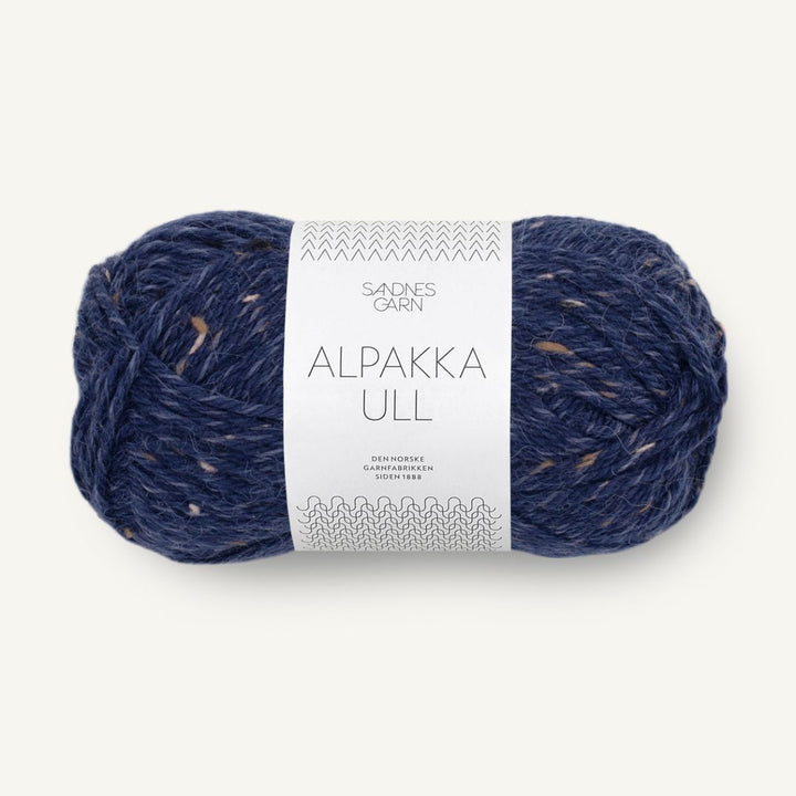 Alpakka uld garn fra Sandnes Garn Marineblå tweed