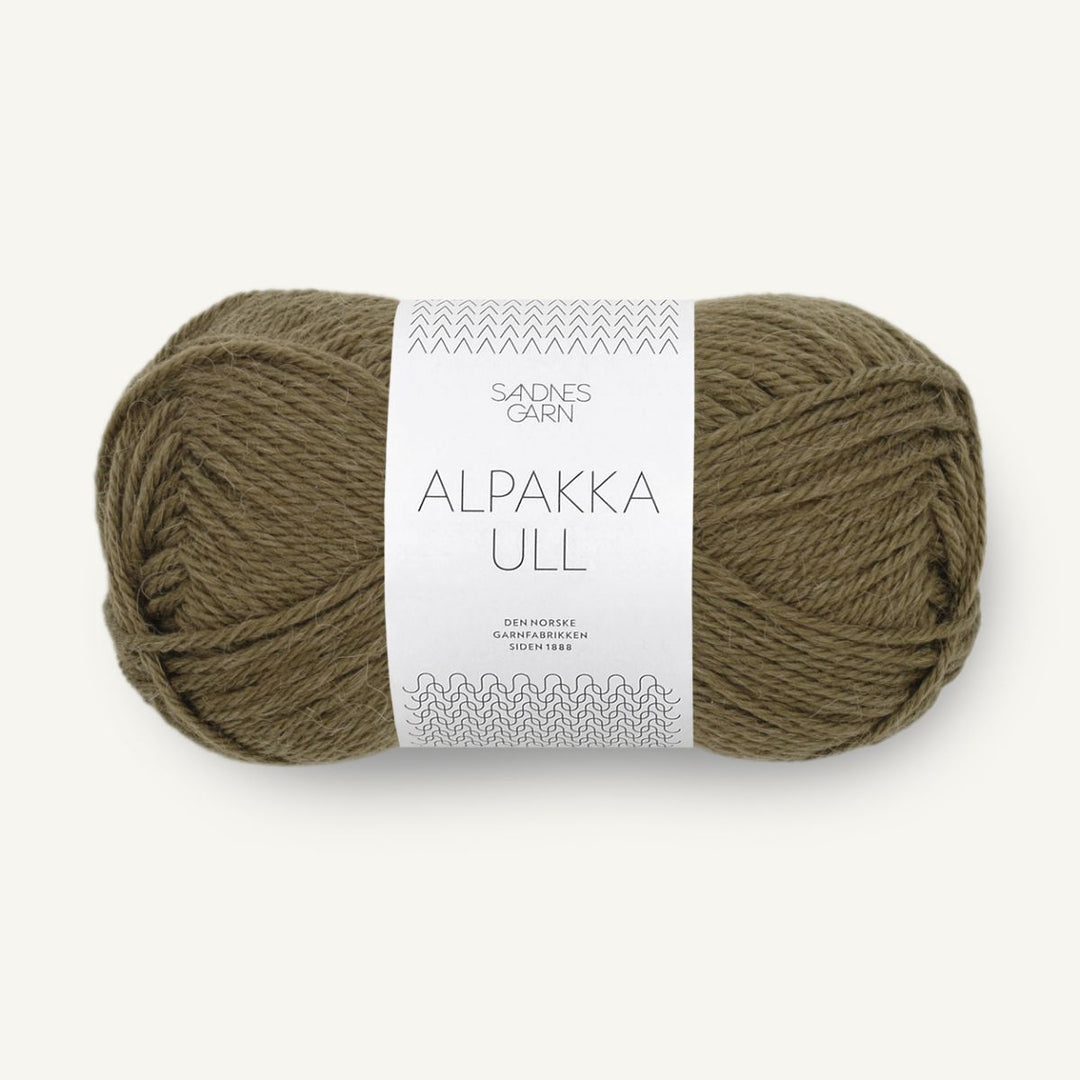 Alpakka uld garn fra Sandnes Garn Dark olive
