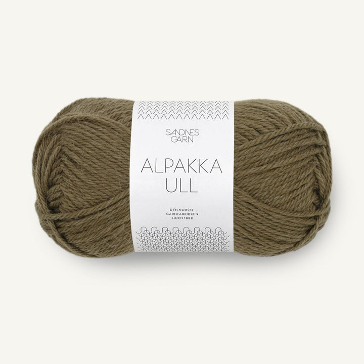 Alpakka uld garn fra Sandnes Garn Dark olive