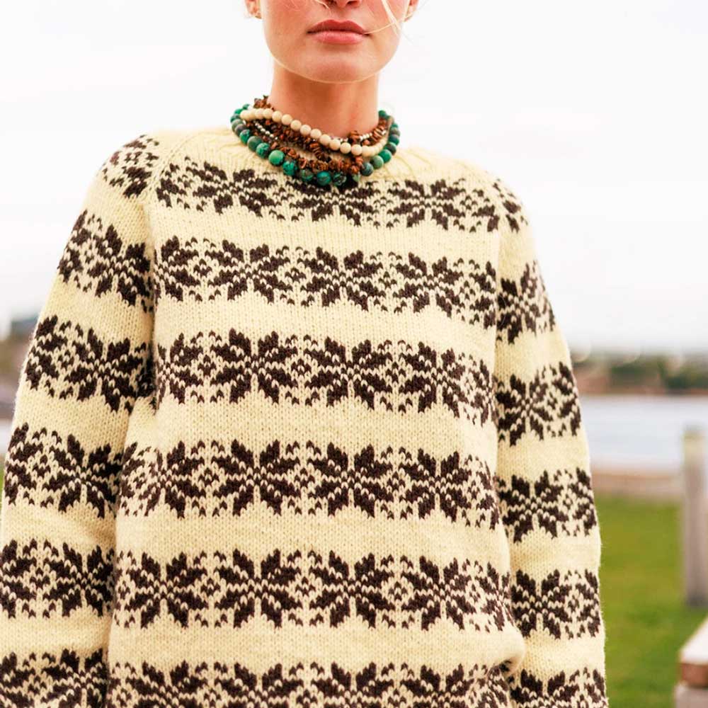 Strikkekit 2609-1 Alvar sweater i Atlas garn