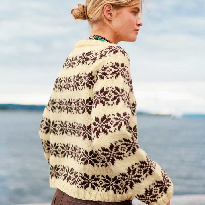 Strikkekit 2609-1 Alvar sweater i Atlas garn