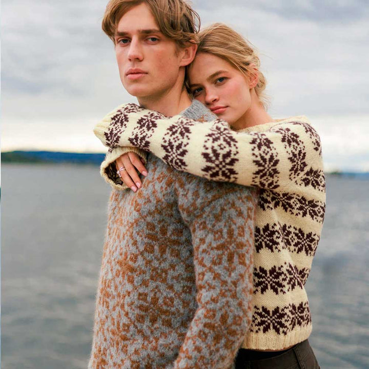 Strikkekit 2609-1 Alvar sweater i Atlas garn