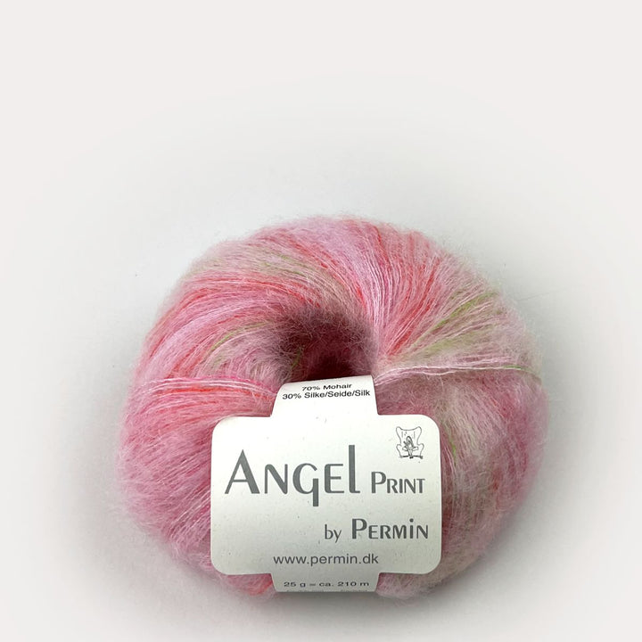 Angel Mohair garn fra Permin Print Sart Rosa