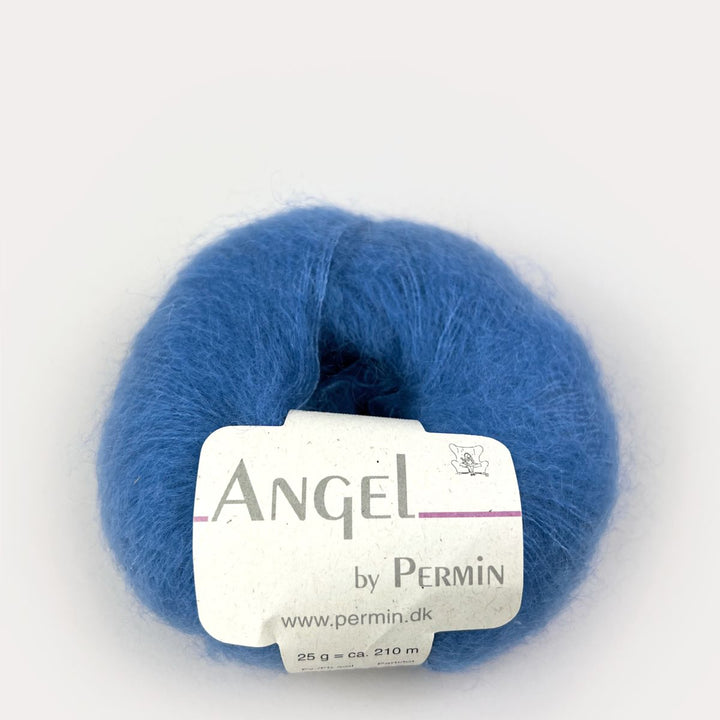 Angel Mohair garn fra Permin Sportsblå