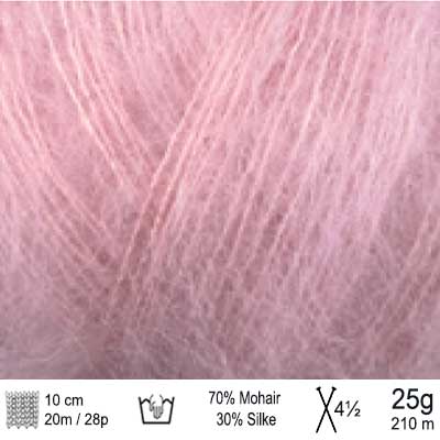 Angel Mohair garn fra Permin Lavendel