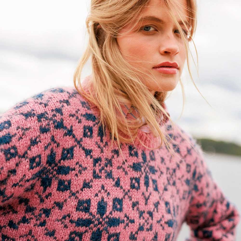 Strikkekit 2609-3 Astra sweater i KOS garn