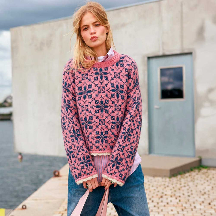 Strikkekit 2609-3 Astra sweater i KOS garn