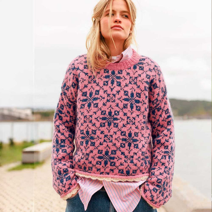 Strikkekit 2609-3 Astra sweater i KOS garn