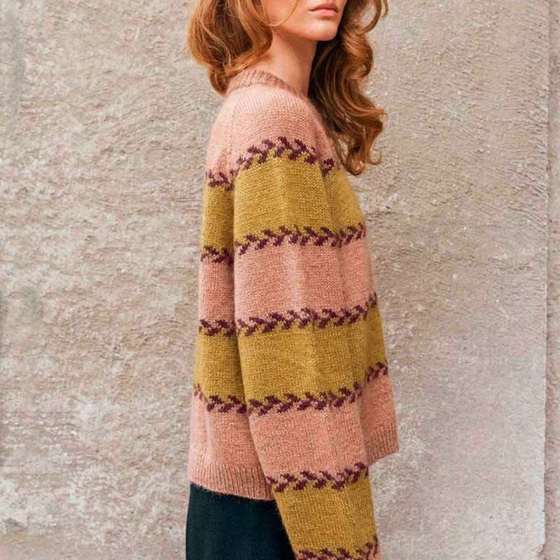 Strikkeopskrift 2510-5 Astrid dametrøje fra Sandnes Garn