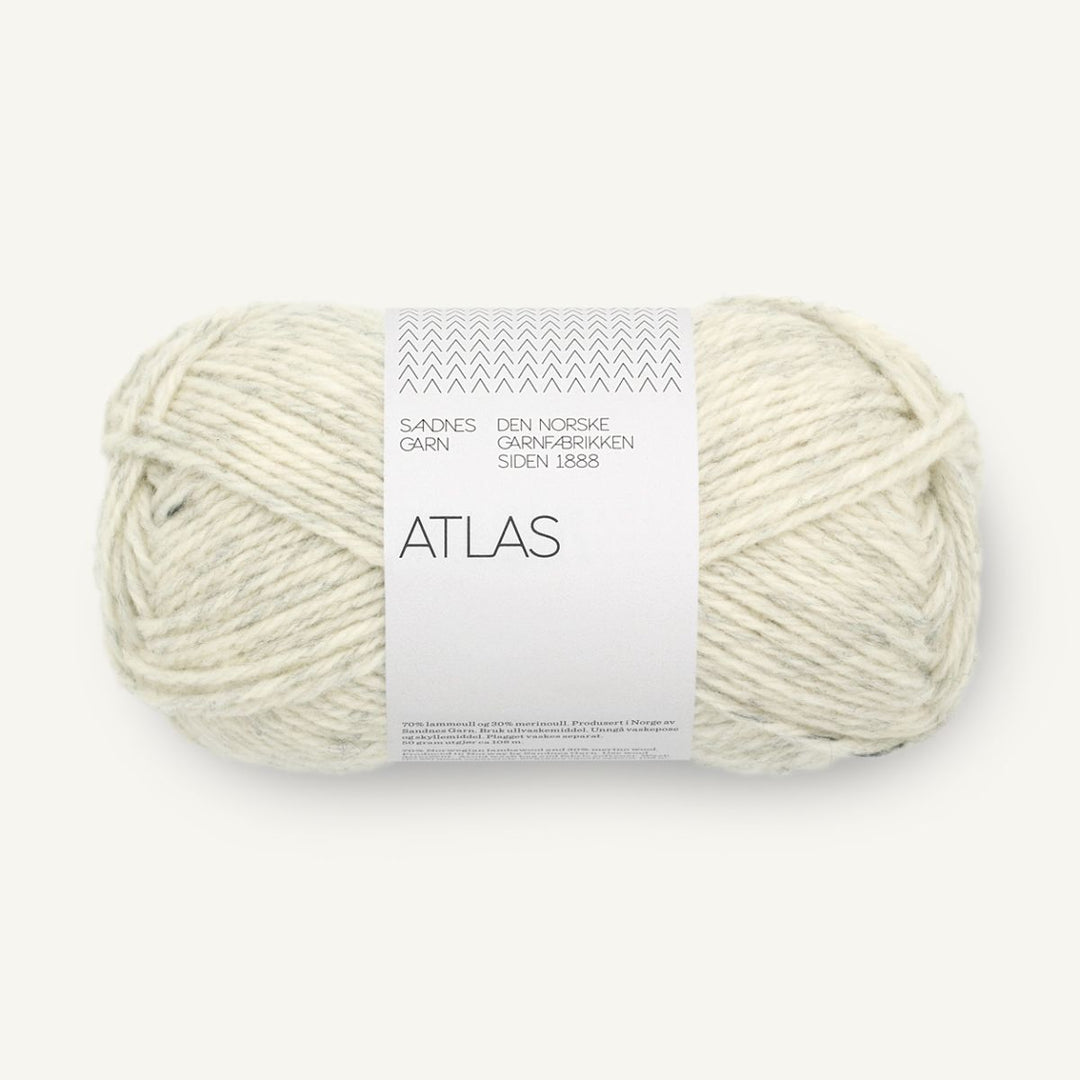Atlas garn fra Sandnes Garn Lys gråmeleret