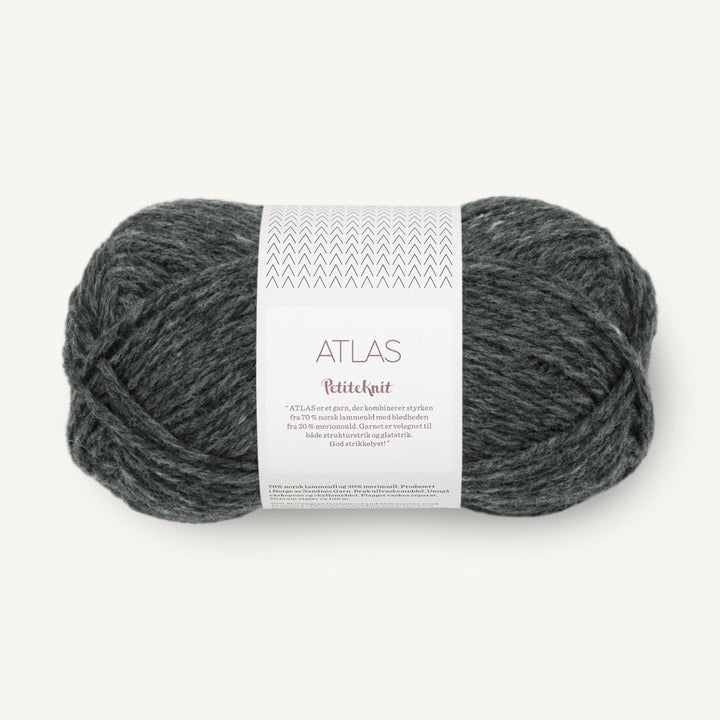 Atlas garn fra Sandnes Garn Charcoal melange PetiteKnit