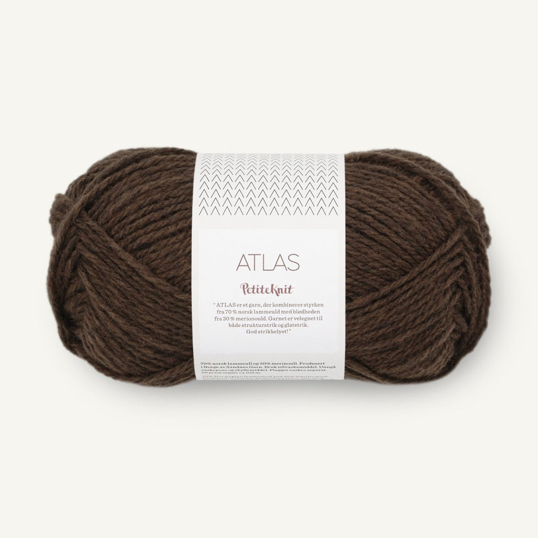 Atlas garn fra Sandnes Garn Coffee melange PetiteKnit
