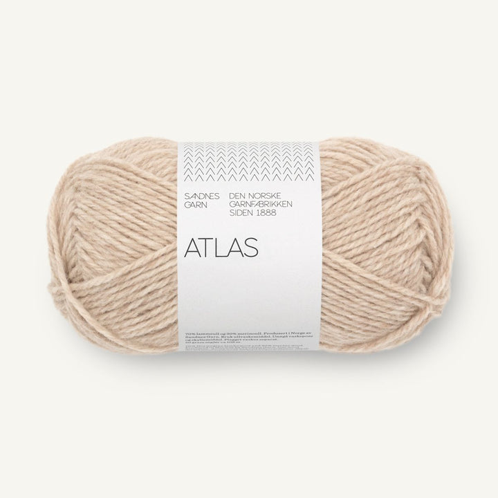 Atlas garn fra Sandnes Garn Lys beigemeleret