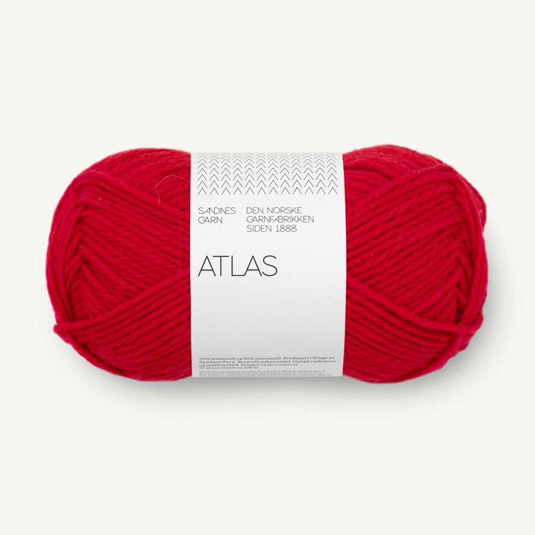 Atlas garn fra Sandnes Garn True red