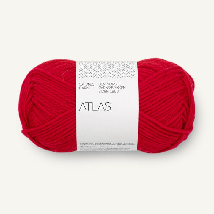 Atlas garn fra Sandnes Garn True red