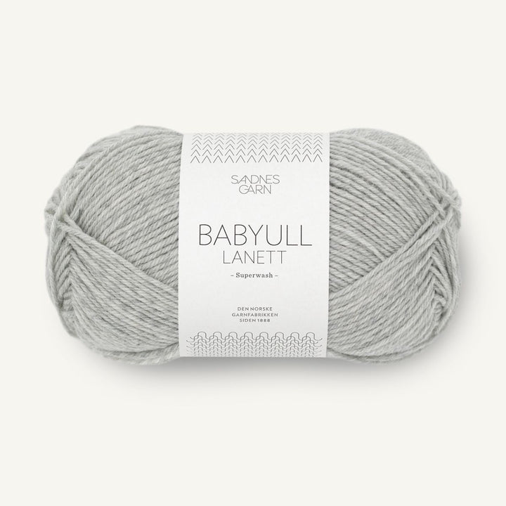Babyuld Lanett garn fra Sandnes Garn Lys gråmeleret