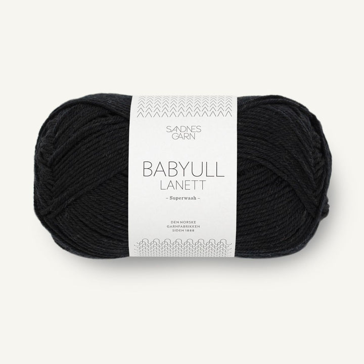 Babyuld Lanett garn fra Sandnes Garn Sort