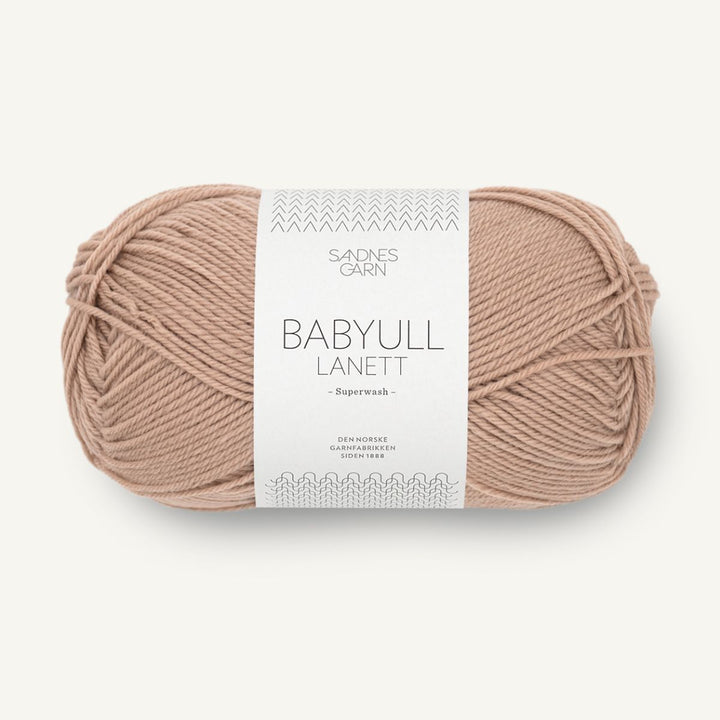 Babyuld Lanett garn fra Sandnes Garn Lys agern