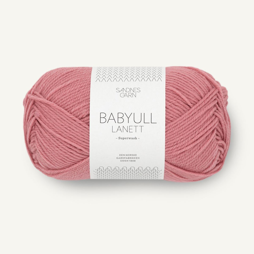 Babyuld Lanett garn fra Sandnes Garn Gammelrosa