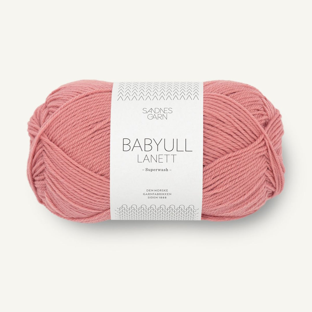 Babyuld Lanett garn fra Sandnes Garn Old pink