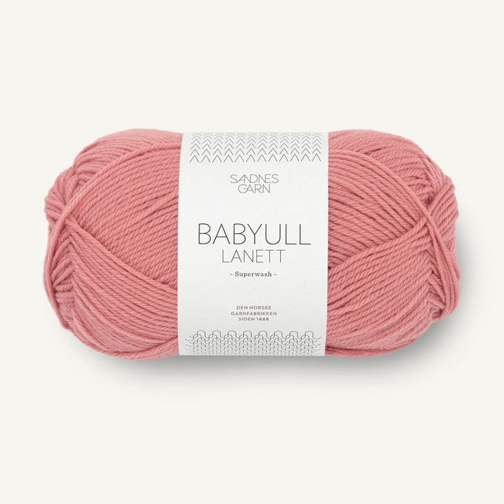 Babyuld Lanett garn fra Sandnes Garn Old pink