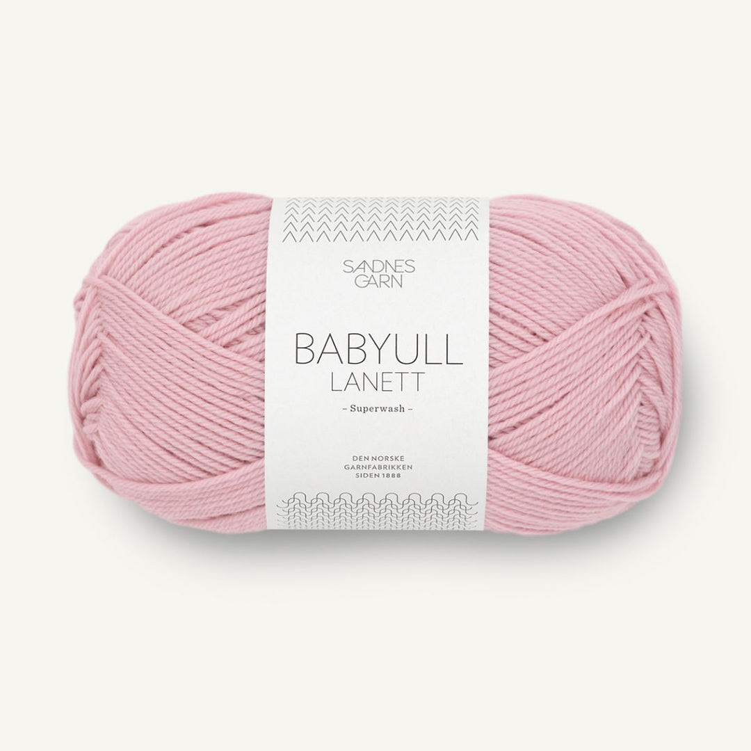 Babyuld Lanett garn fra Sandnes Garn Rosa