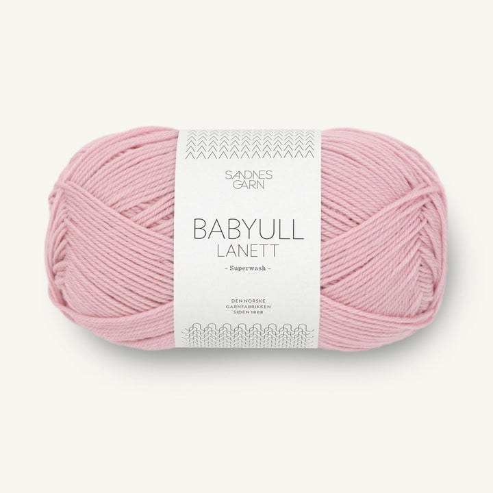 Babyuld Lanett garn fra Sandnes Garn Rosa